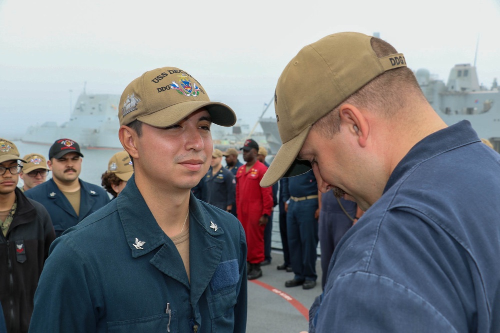 USS Decatur Holds Awards Ceremony