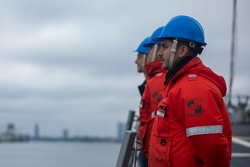 USS Roosevelt arrives in Riga, Latvia