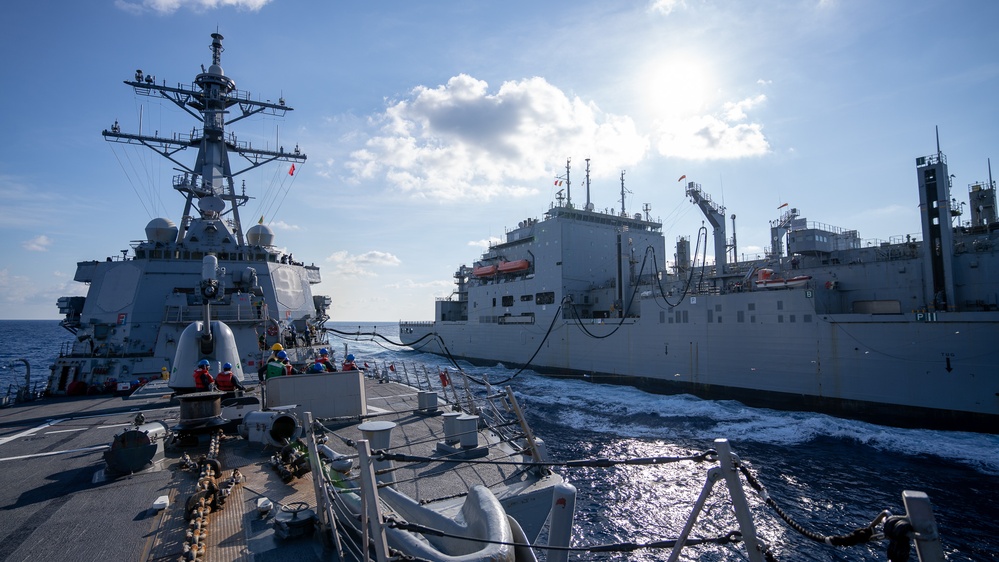 USS Sullivans Replenishment-At-Sea