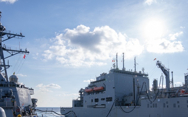 USS Sullivans Replenishment-At-Sea