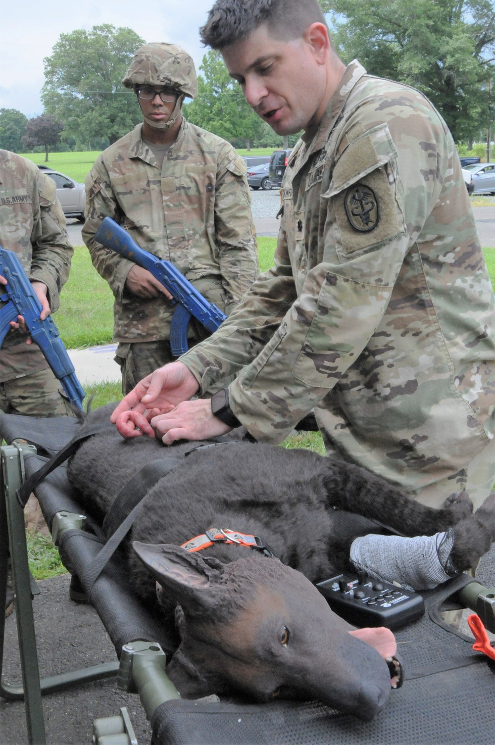 FORT DIX- MSTC trains with Advanced Canine Medical Trainer