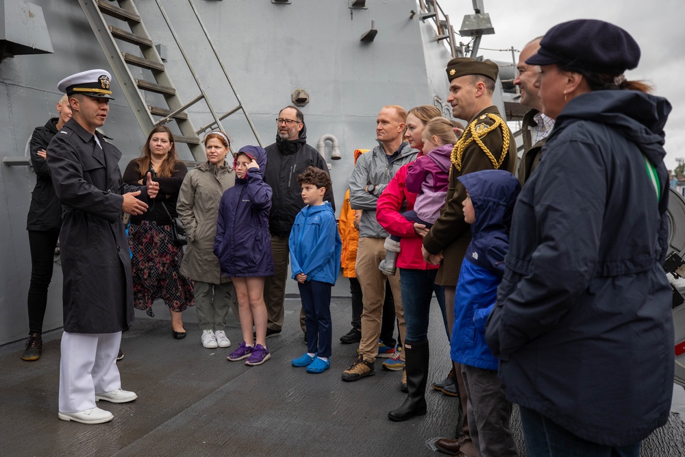 Roosevelt is on a scheduled deployment in the U.S. Naval Forces Europe area of operations, employed by the U.S. Sixth Fleet to defend U.S., allied and partner interests.