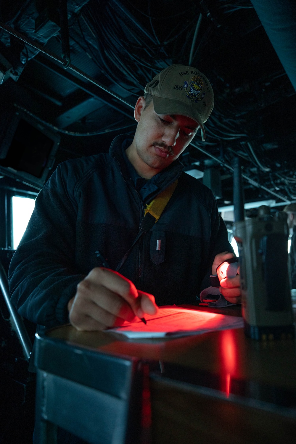 Roosevelt is on a scheduled deployment in the U.S. Naval Forces Europe area of operations, employed by the U.S. Sixth Fleet to defend U.S., allied and partner interests.