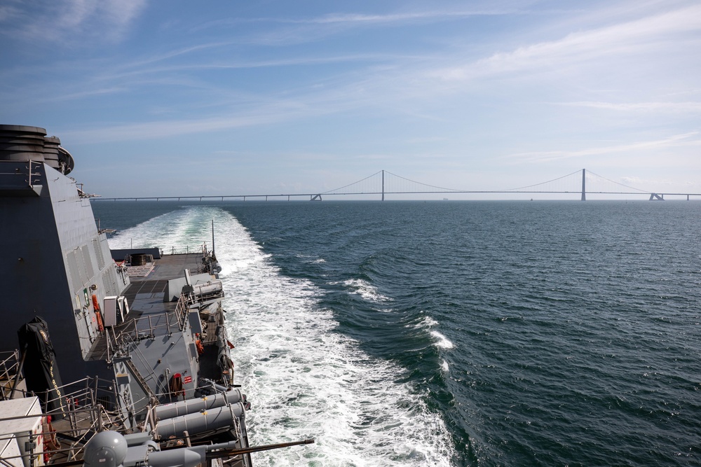 Roosevelt is on a scheduled deployment in the U.S. Naval Forces Europe area of operations, employed by the U.S. Sixth Fleet to defend U.S., allied and partner interests.