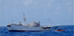 USCGC Frederick Hatch (WPC 1143) crew conducts fisheries boarding under newly expanded bilateral agreement