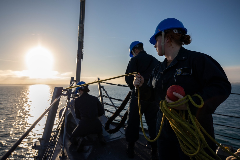 Roosevelt is on a scheduled deployment in the U.S. Naval Forces Europe area of operations, employed by the U.S. Sixth Fleet to defend U.S., allied and partner interests.