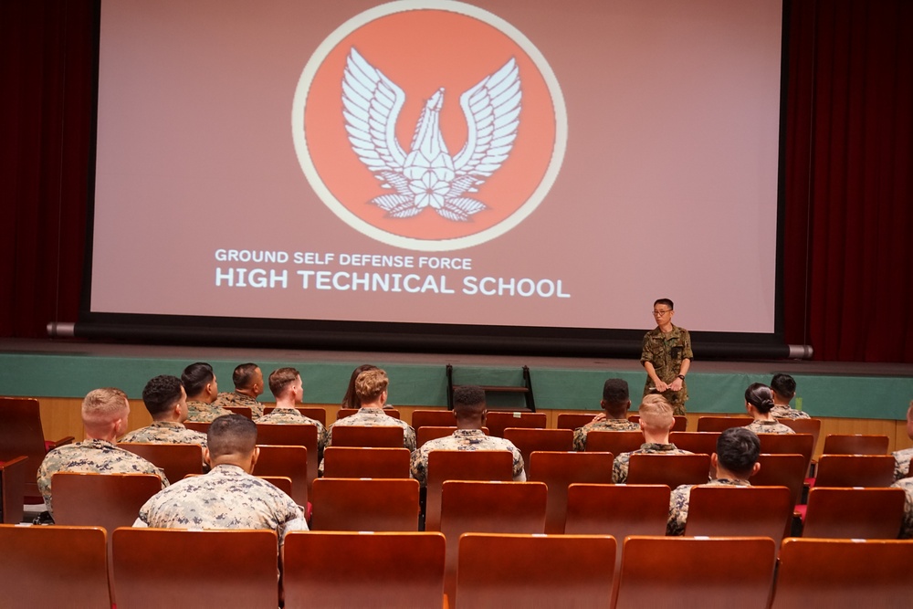 CATC Camp Fuji Marines visit the Japan Ground Self Defense Force’s High Technical School