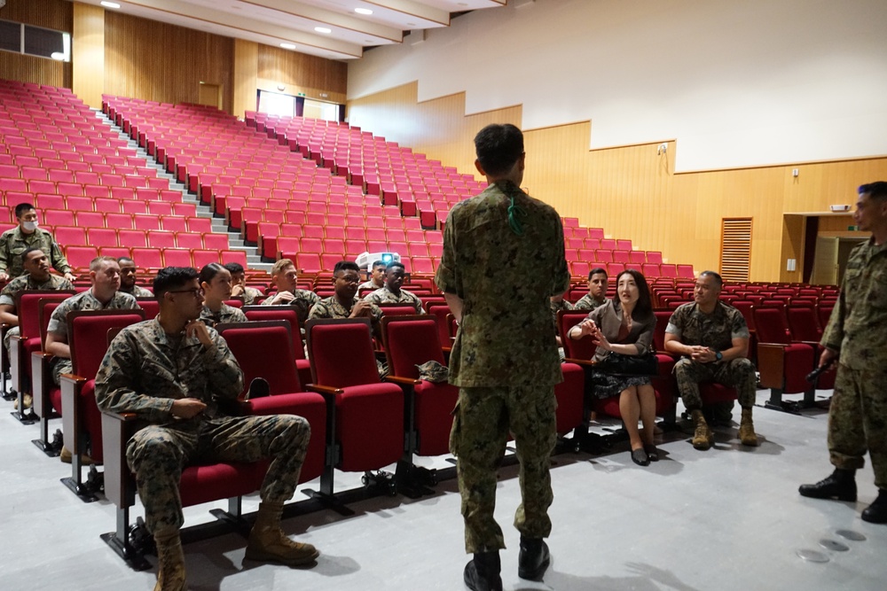 CATC Camp Fuji Marines visit the Japan Ground Self Defense Force’s High Technical School