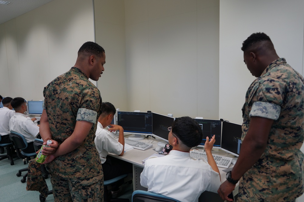 CATC Camp Fuji Marines visit the Japan Ground Self Defense Force’s High Technical School