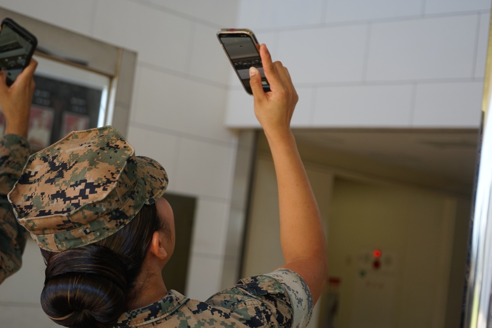 CATC Camp Fuji Marines visit the Japan Ground Self Defense Force’s High Technical School