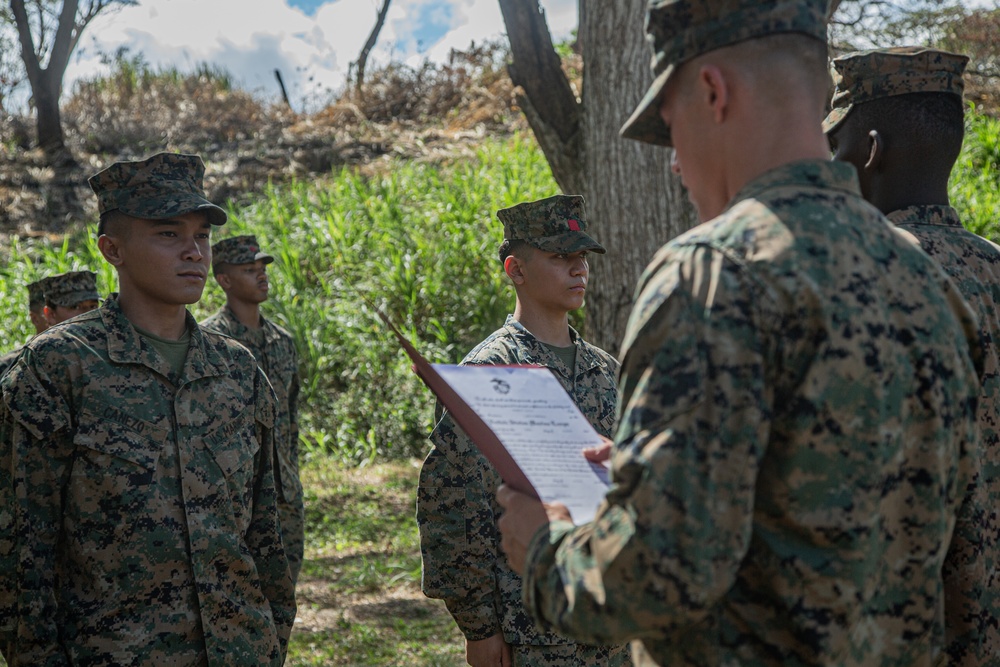 Koa Moana 23: U.S. Marine Corps Promotion Ceremony