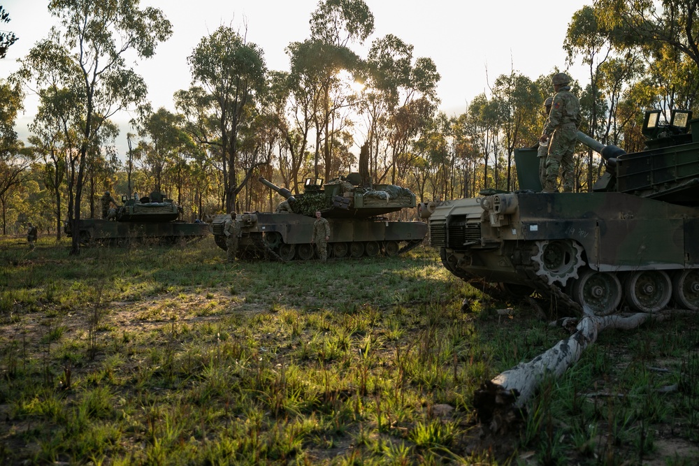 Charlie Company conducts refuel operations during Talisman Sabre 23