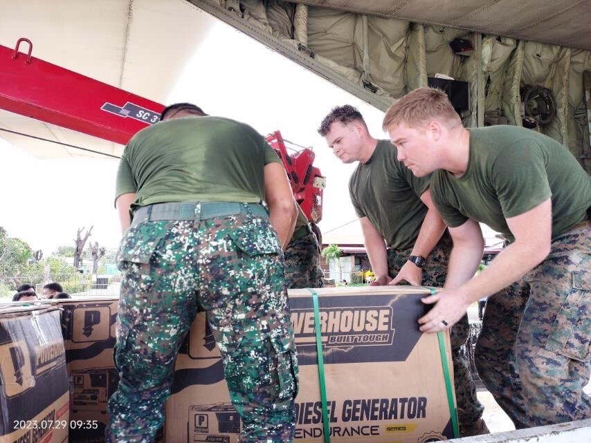 Marines Conduct Relief Efforts in Wake of Typhoon Egay