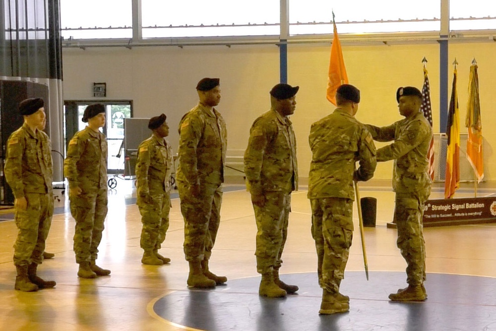 39th Strategic Signal Battalion HHD Assumption of Responsibility, CAC Bldg, Chievres Air Base, Belgium, July 27, 2023