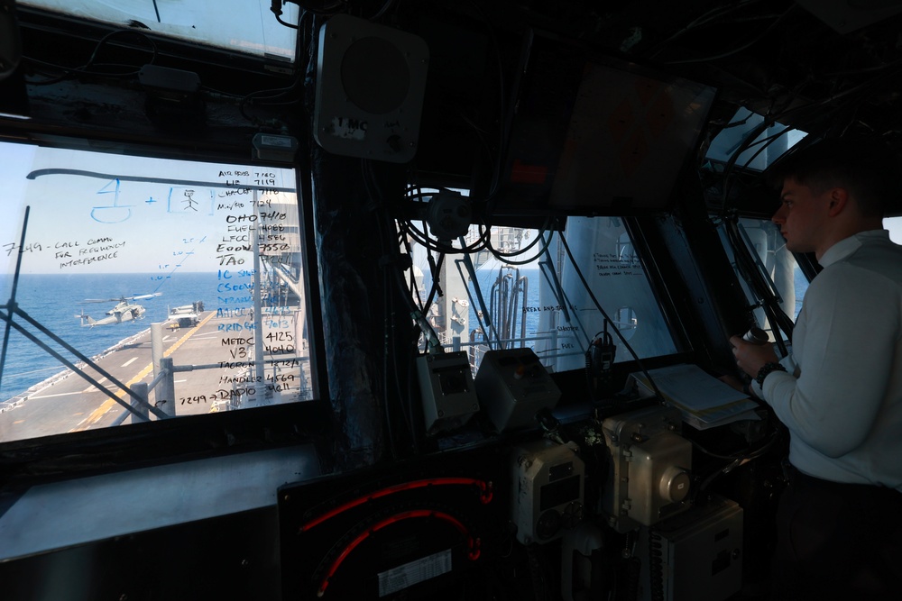USS Bataan Flight Quarters from Prifly