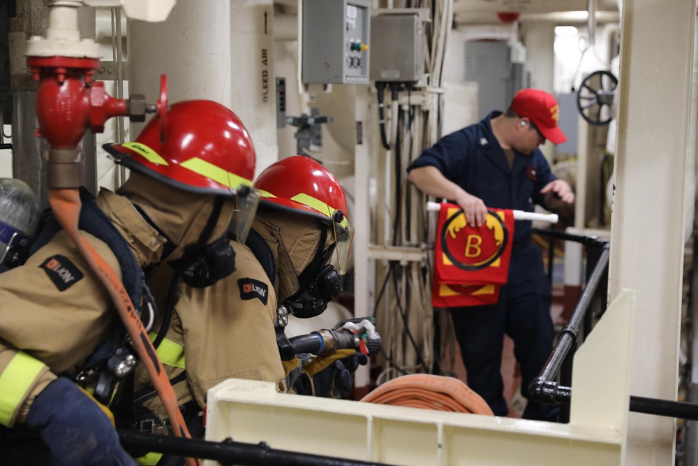Sailors Practice  Fire Fighting Sailors Practice  Fire Fighting