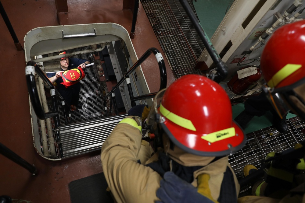 Sailors Practice  Fire Fighting Sailors Practice  Fire Fighting