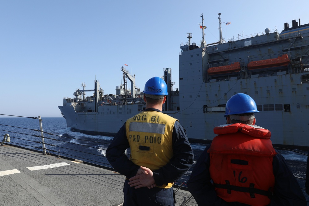 Sailors Prepare For Underway Replenishment