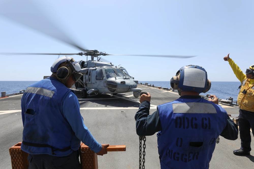 Sailors Show Chocks And Chain