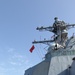 USS Ramage Flies Albanian Flag