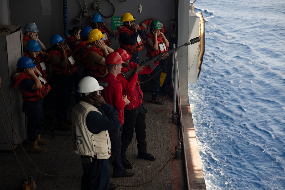 Bataan Conducts a Replenishment at Sea