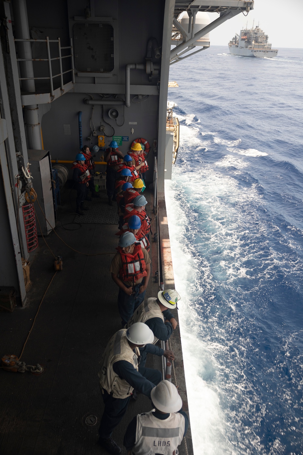 Bataan Conducts a Replenishment at Sea