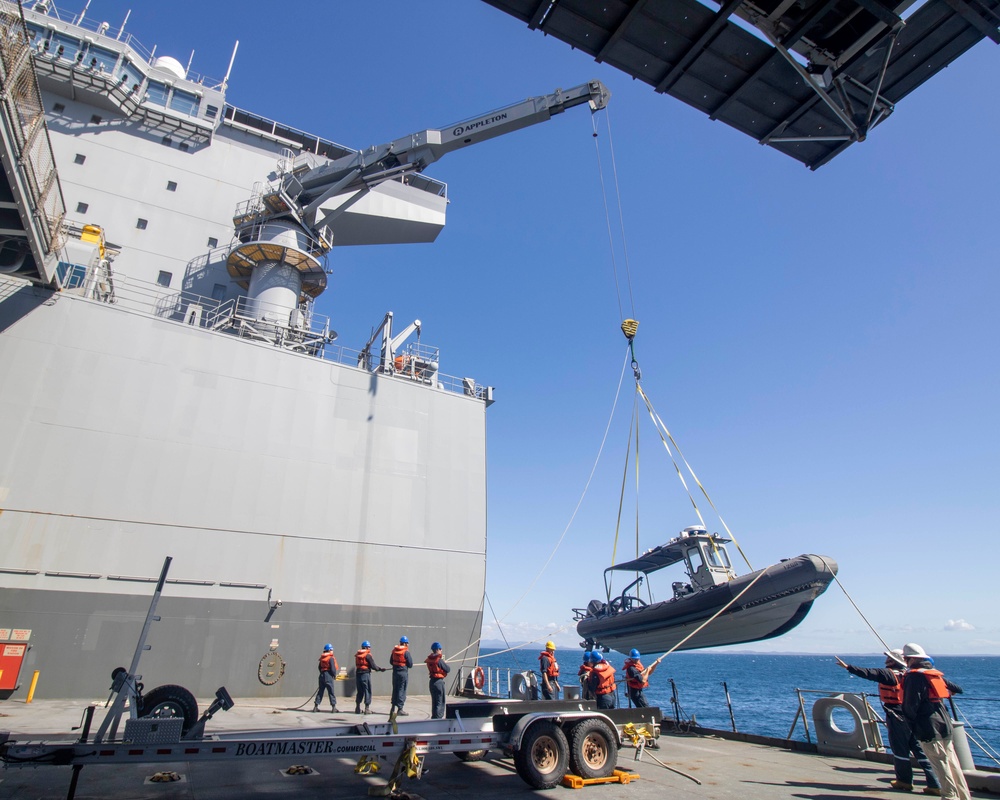 USS Miguel Keith Conducts Boat Operations