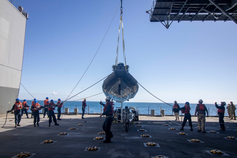 USS Miguel Keith Conducts Boat Operations