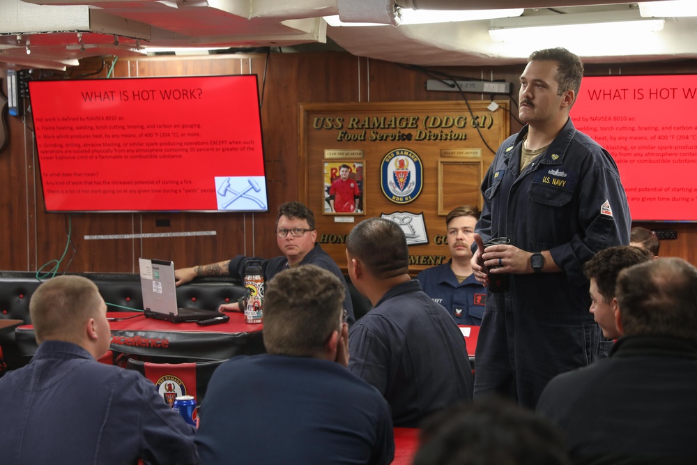 Ramage Sailor Conducts Training