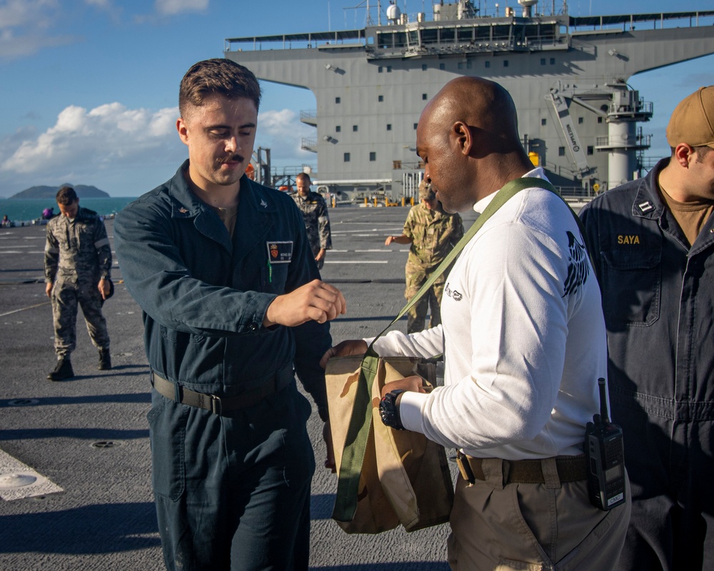 USS Miguel Keith Conducts a FOD Walk-Down