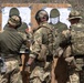 Hungarian soldiers practice firing at pistol range
