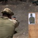 Hungarian soldiers practice firing at pistol range