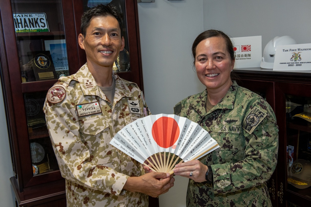 CLDJ Welcome New Commanding Officer of JSDF Base Djibouti