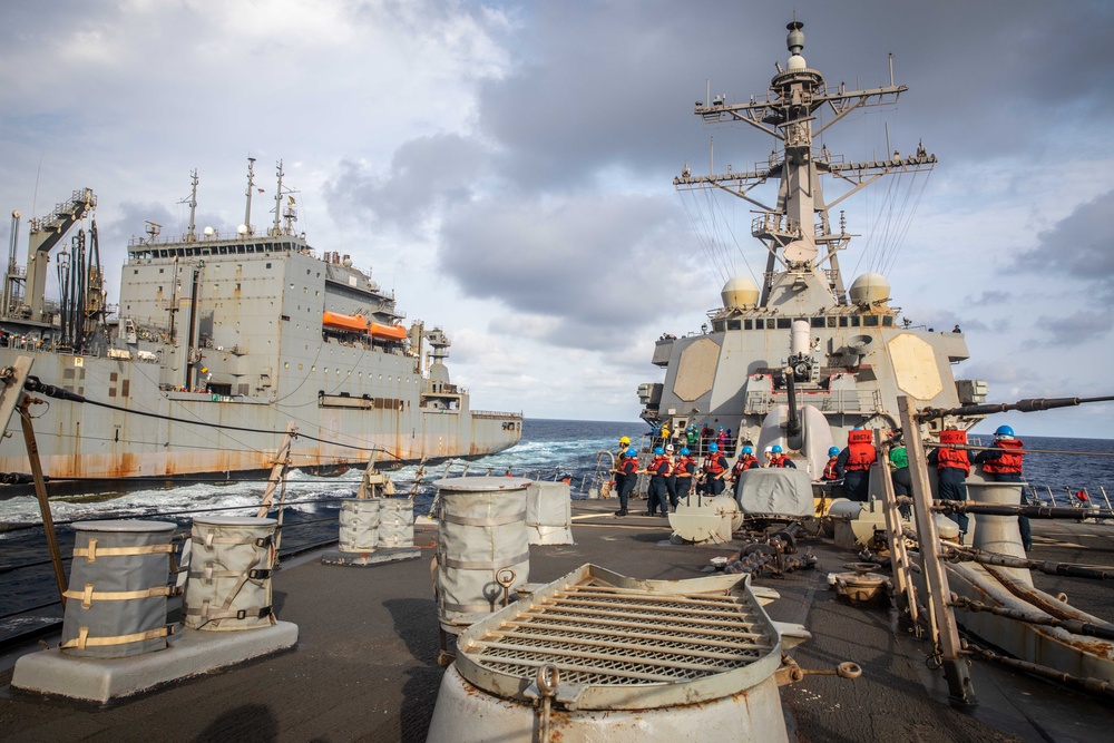 DVIDS - Images - USS McFaul Conducts A Replenishment At Sea With USNS ...