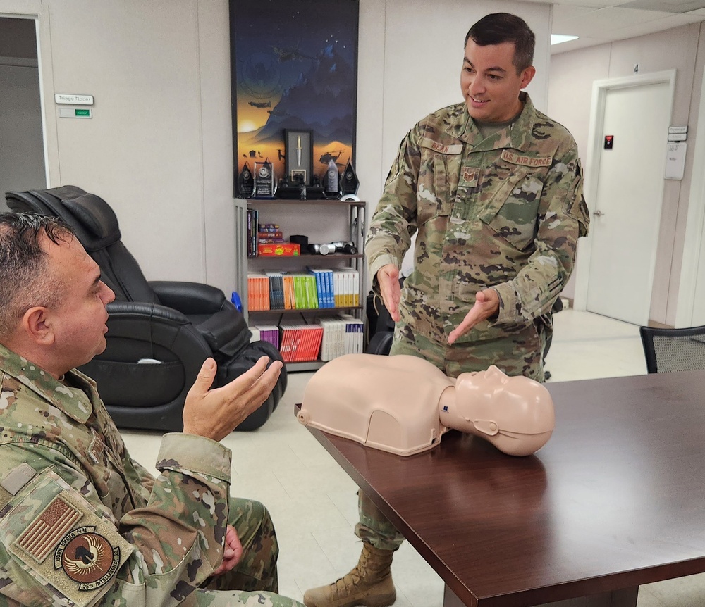 363d ISR Wing embedded medic saves life during 5K