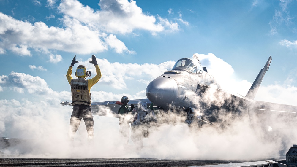 USS Ronald Reagan (CVN 76) conducts flight operations