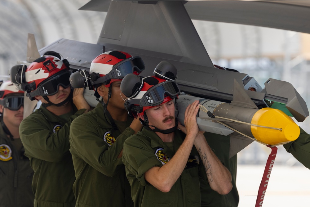 U.S. Marines with VMFA-542 conduct air operations with U.S. Air Force in Exercise Razor Talon