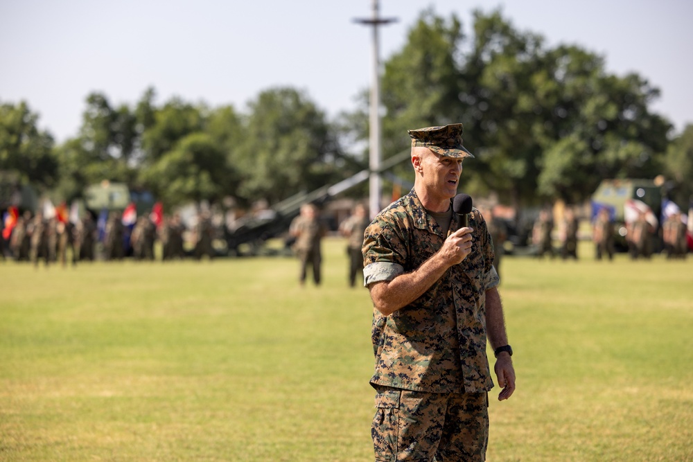 Fort Sill Marine Artillery Detachment welcomes new commander