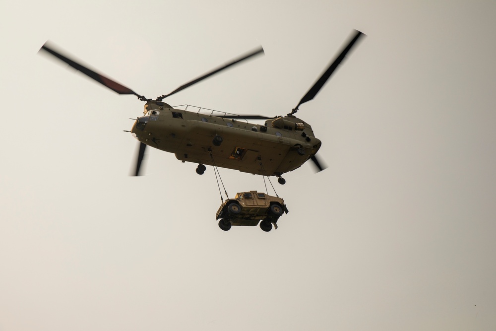 Delta Company 3-172nd Inf. (MTN) Conduct Chinook Training