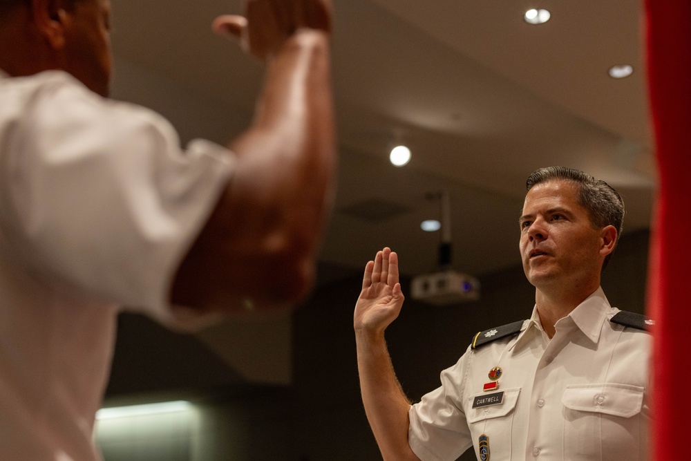 Army civilian operations planner promoted to lieutenant colonel in Army Reserve