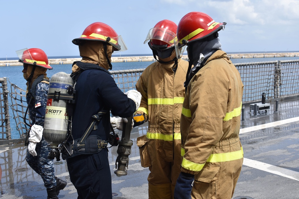 USS Detroit Partners with Barbados Coast Guard in Training