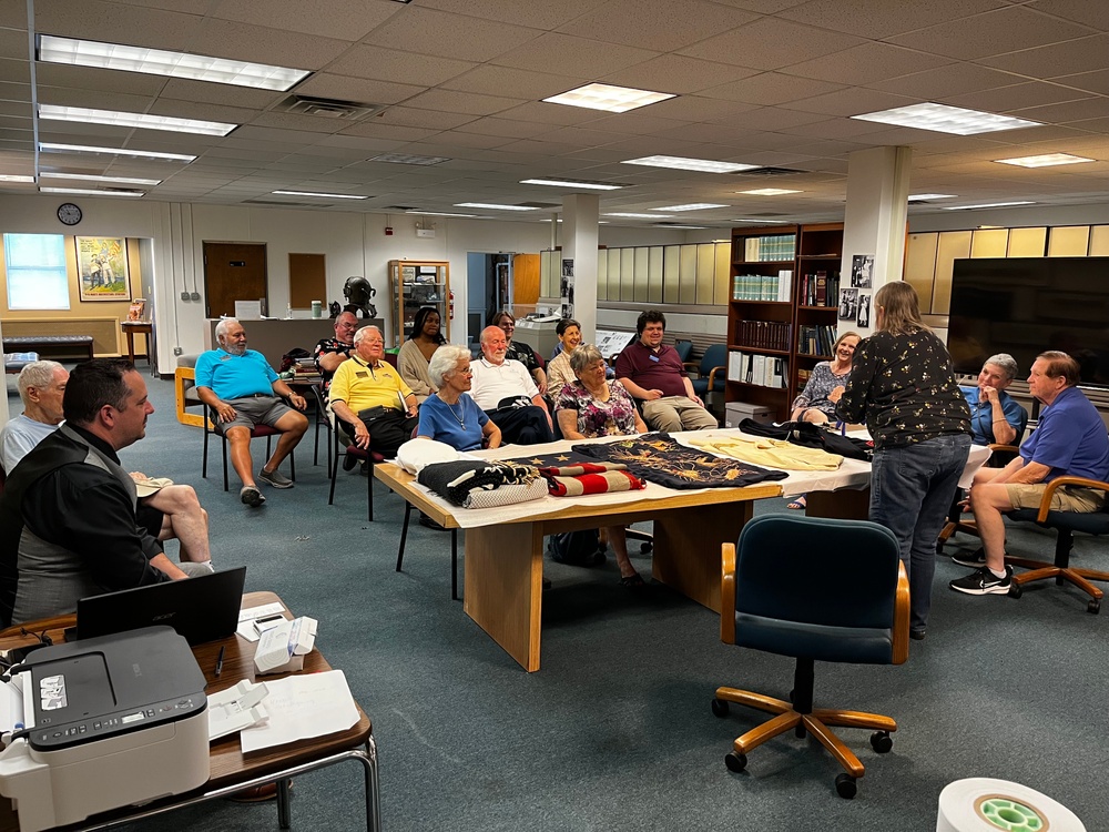 Textiles workshop at the Hampton Roads Naval Museum