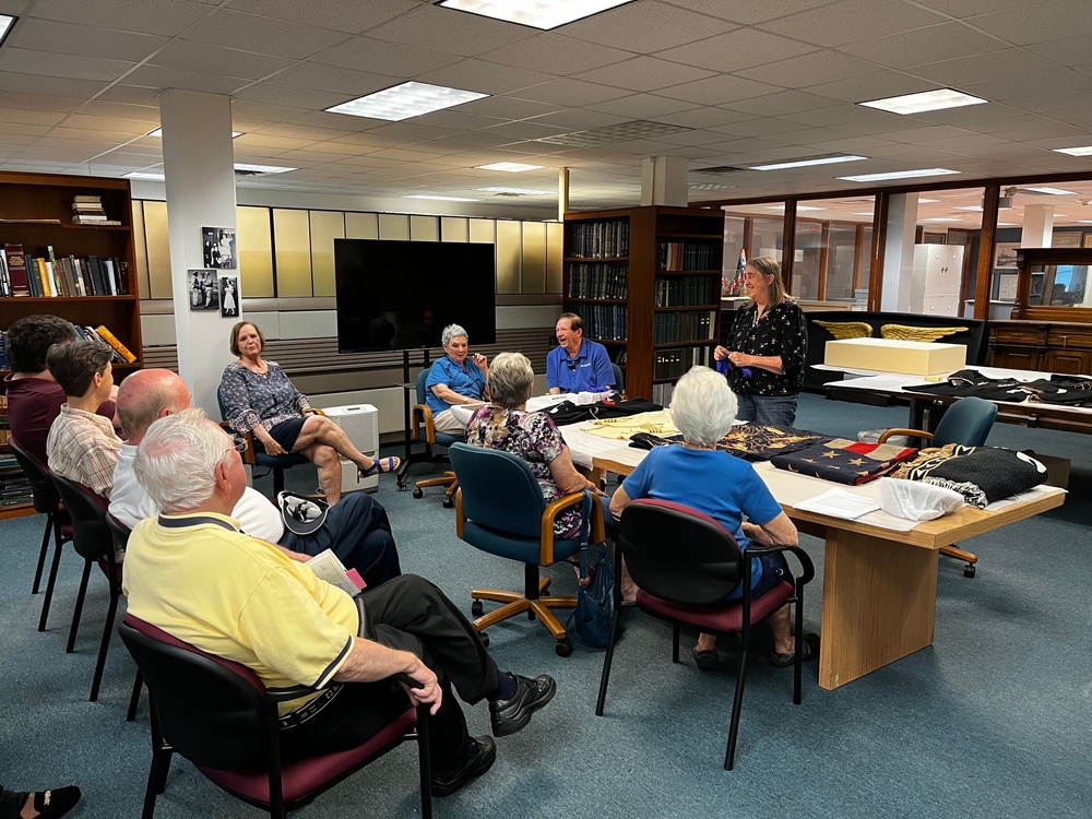 Textiles workshop at the Hampton Roads Naval Museum