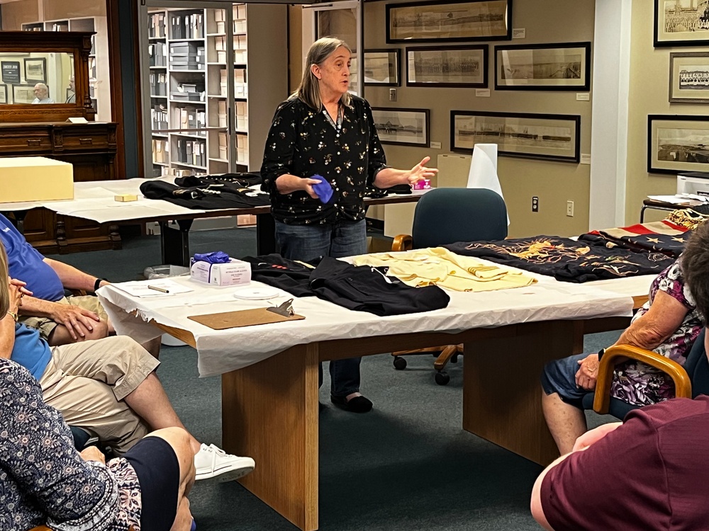 Textiles workshop at the Hampton Roads Naval Museum