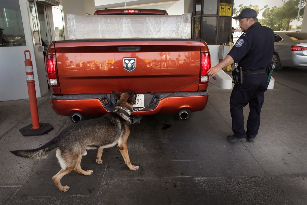 CBP officers conduct screening operations at Laredo POE