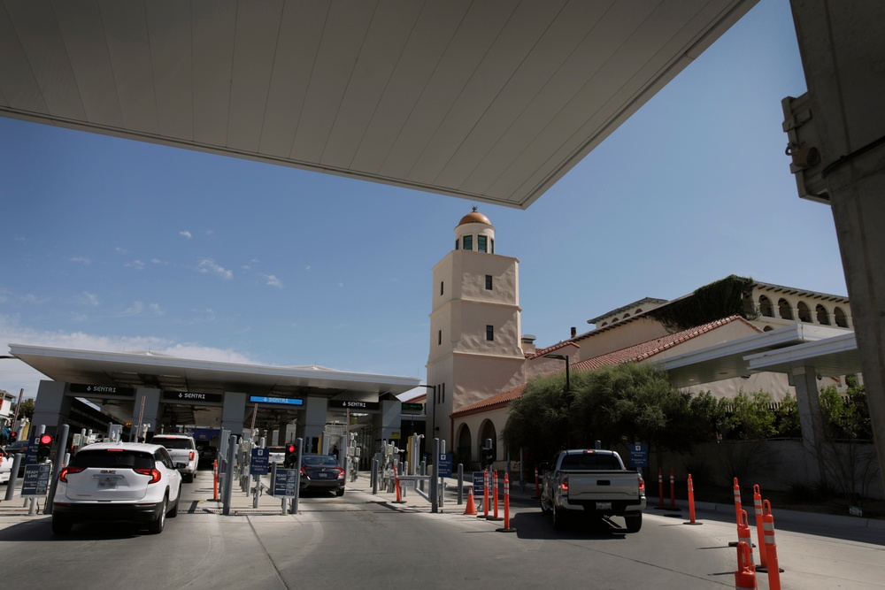 CBP officers conduct screening operations at Laredo POE