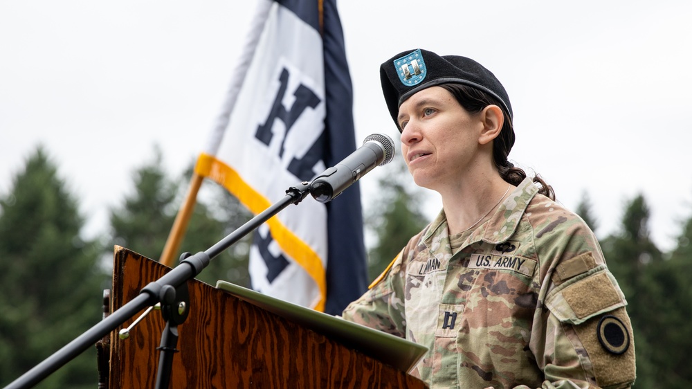 Signal Intelligence and Sustainment Company Change of Command Ceremony