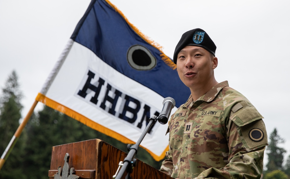 Signal Intelligence and Sustainment Company Change of Command Ceremony