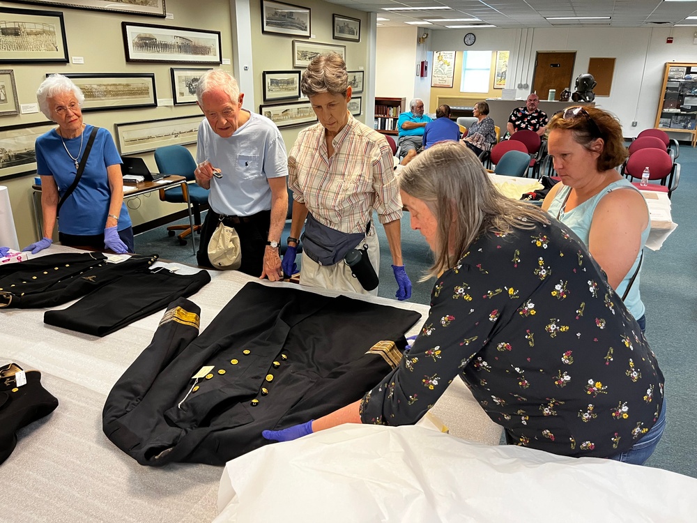 Textiles workshop at the Hampton Roads Naval Museum