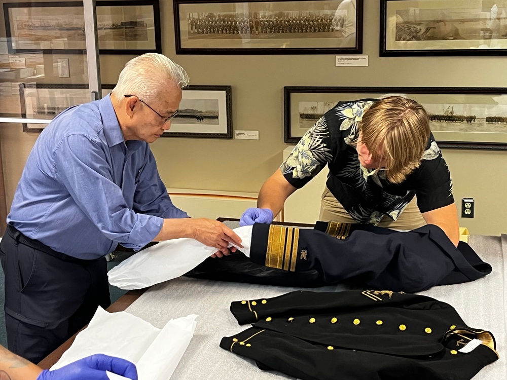 Textiles workshop at the Hampton Roads Naval Museum